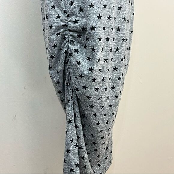 Monrow Gray Star Print Midi Dress - Picture 5 of 9